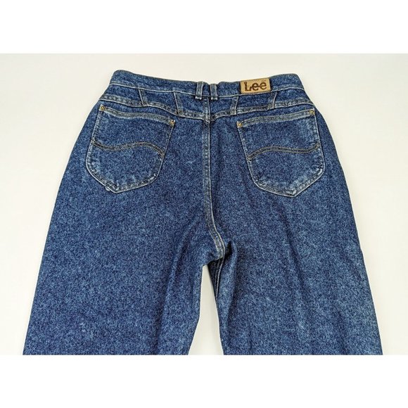 Vintage 90s Jeans Blue Mom High Waist Rise Misses Size 14 M Lee Made in USA - Picture 4 of 5